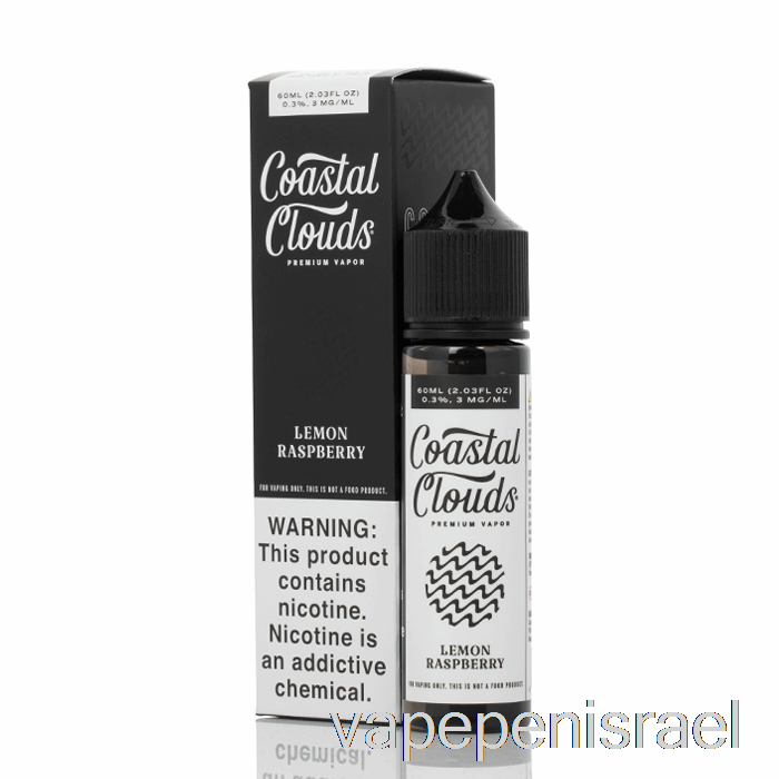 חד פעמי Vape Israel לימון פטל - Coastal Clouds Co. - 60 מ"ל 0 מ"ג